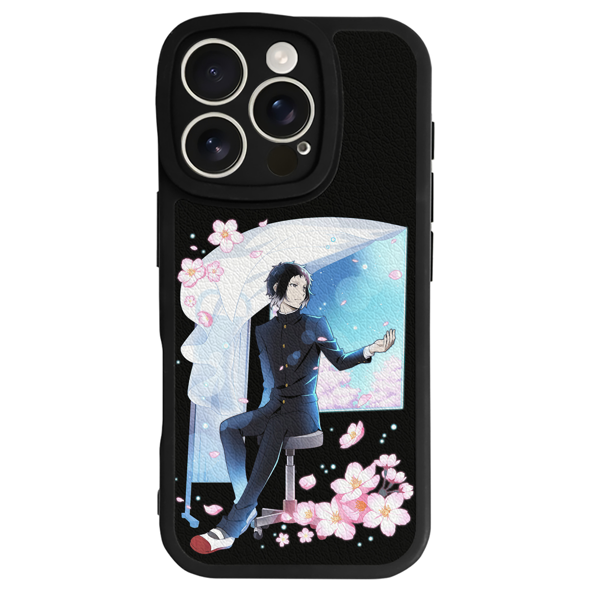 （画像用） 文豪ストレイドッグス Bungo Stray Dogs 【iPhone 16シリーズ対応】シリコンスマホケース（レザー調） 材質：シリコン